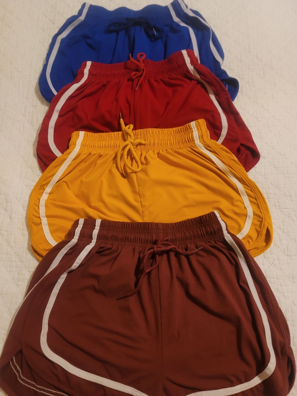 Vintage Stretch Dolphin Shorts – S/M – Retro Athletic Style